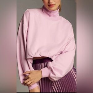 Anthropologie Pilcro Funnel Neck Bubble Hem Pullover